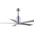 Matthews Fan Co Patricia 52" Ceiling Fan - Polished Chrome and Barn Wood Blades LED
