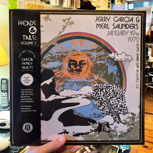 Jerry Garcia & Merle Saunders "Heads & Tails: Vol. 1: January 1972 Lion's Share" LP (blue vinyl)