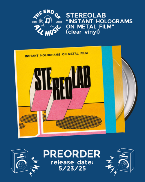 Stereolab "Instant Holograms On Metal Film" LP (clear vinyl)