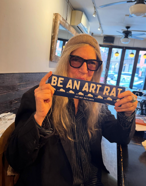 ART RAT BUMPER STICKER