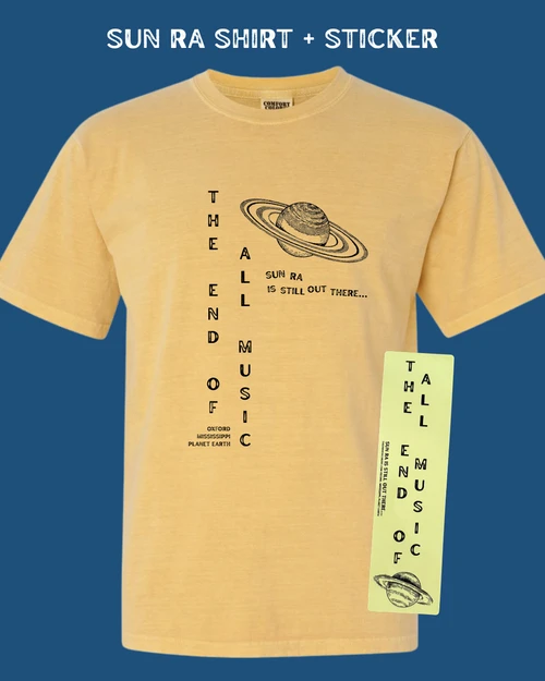 SUN RA SHIRT + STICKER BUNDLE