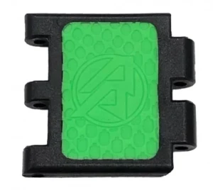 Lynx competition belt single link, 103403 - black polymer frame with green textured grip insert