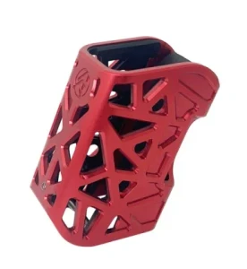 DAA X-Ray aluminum magazine pouch, red, 104038 - USPSA competition lattice-design mag holster