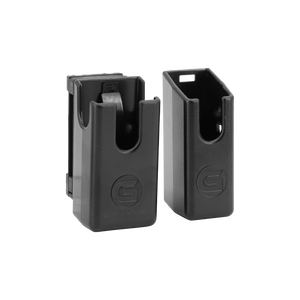 Ghost 360 black polymer magazine pouch with paddle clip — competition mag holder for USPSA/IPSC