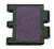 Lynx competition belt single link, 103401 - black polymer frame with purple textured grip insert