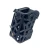Black polymer magazine pouch, DAA X-Ray, 104040 - web-cut design with mounting holes