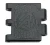 Lynx competition belt single link, 103396 - black polymer frame with black textured grip insert