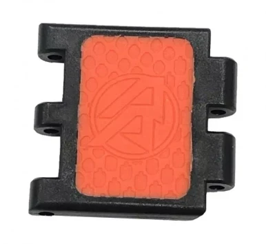 Lynx competition belt single link, 103402 - black polymer frame with orange textured grip insert