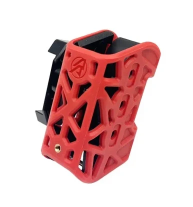 DAA X-Ray polymer magazine pouch, red, 104042 - USPSA competition lattice-design mag holster