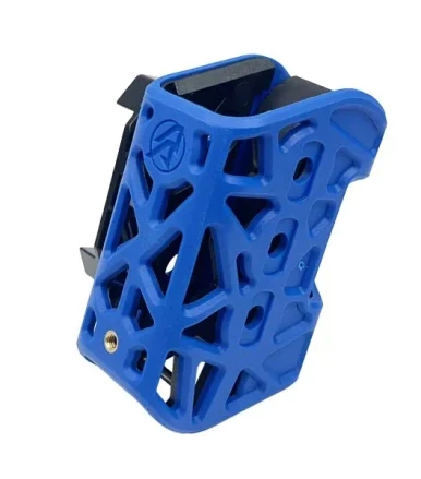 DAA X-Ray polymer magazine pouch, blue, 104041 - USPSA competition lattice-design mag holster