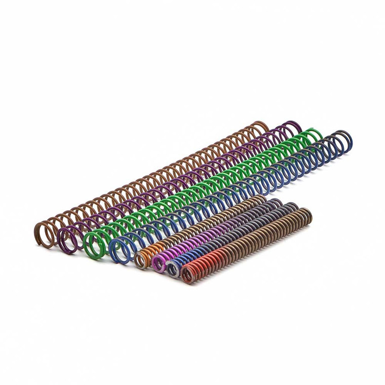 Eemann Tech Ultimate Upgrade Kit recoil and main springs for CZ Shadow 1/2, color-coded by weight