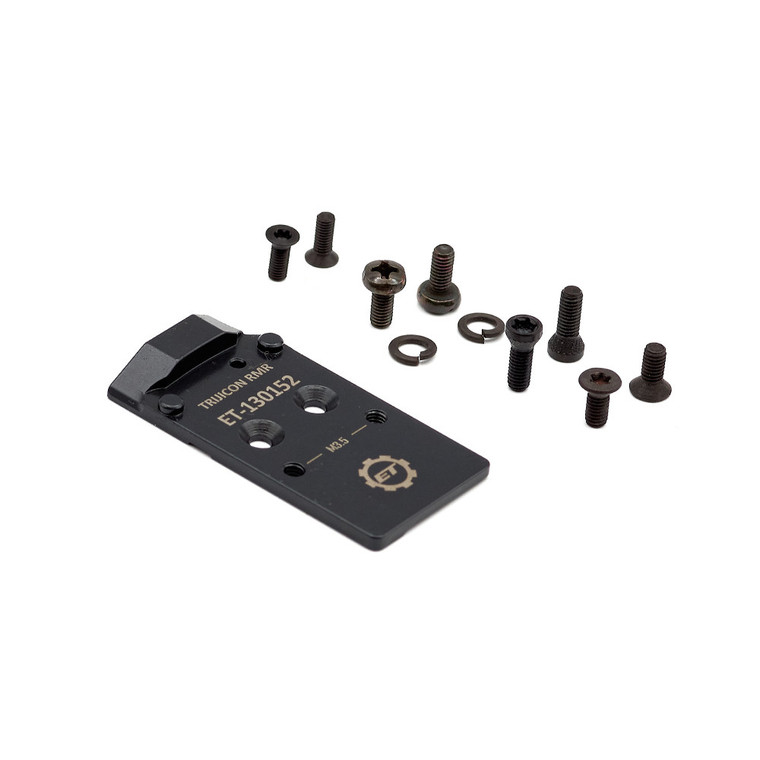 Eemann Tech CZ Shadow 2 OR steel optic plate for Trijicon RMR/Holosun 507COMP with screw set