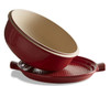 Emile Henry Flame Bread Cloche, 13.2 x 11.2", Burgundy