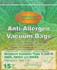 15 Kenmore 50558, 5055, 50557 Allergen Filtration Canister Vacuum Bags