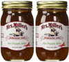 Mrs. Miller's Amish Homemade Hot Pepper Jelly - 18 oz (2 JARS)- Sweet & Spicy - Great Marinade!