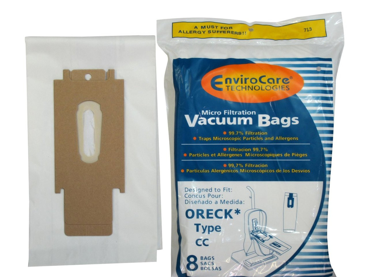Ironman Hand Vacuum Allergen Filtration Bags 5pk  Oreck
