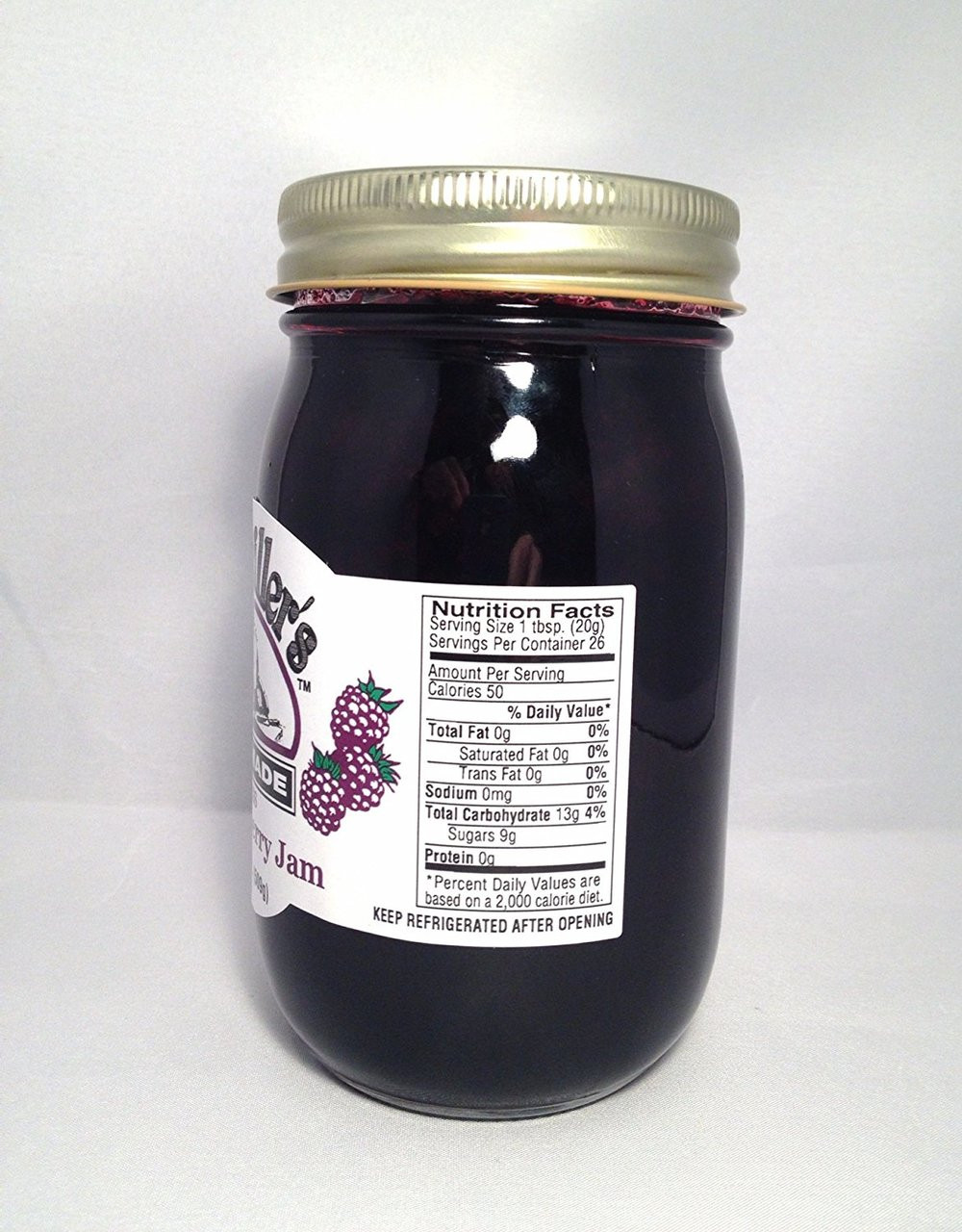HUGE 18 oz Seedless Black Raspberry Jam, Amish and Homemade ...