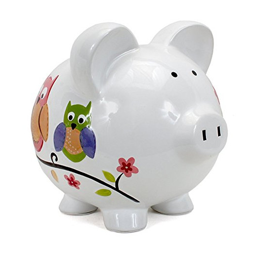 Child to Cherish Piggy Bank, Owl, Large