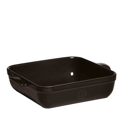 Emile Henry 10 by 10-Inch Square Baker, Charcoal