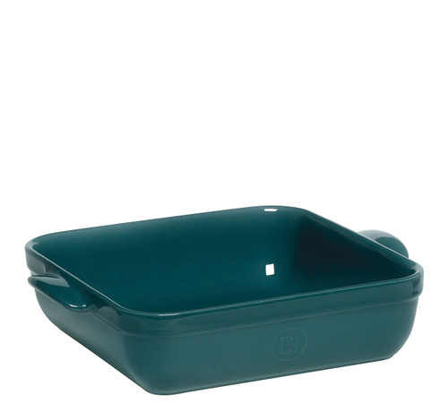 Emile Henry 10 by 10-Inch Square Baker, Blue Flame