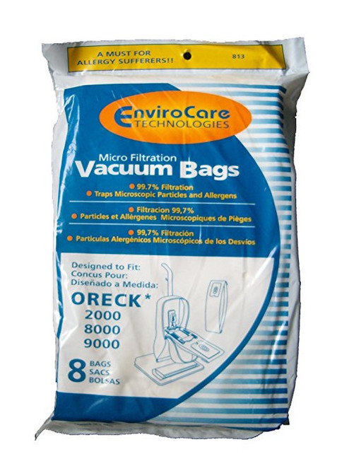 Oreck Vacuum Bags Models 2000, 8000, 9000 Micro Filtration by EnviroCare