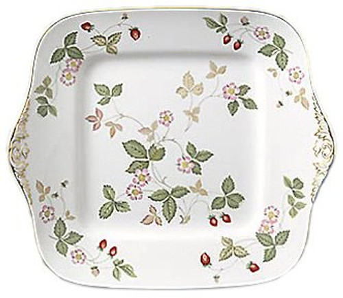 Wedgwood Wild Strawberry Square Cake Plate