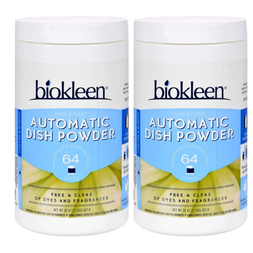 Biokleen Auto Dish Powder Free And Clear 32 Oz (2Pack) Trademark Retail