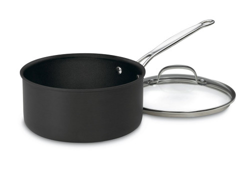 Cuisinart 6193-20 Chef's Classic Nonstick Hard-Anodized 3-Quart Saucepan  with Lid - Trademark Retail