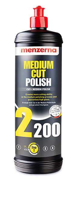 Menzerna Medium Cut Polish 2200 car paintwork compound 250ml bottle