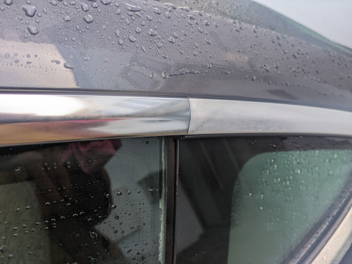 Tesla Model S Window trim under restoration with Hindsight