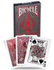 Bicycle Foil Metalluxe Foil Back Crimson Red Playing Cards