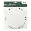 LPG Hex Dice Tray 6" - White
