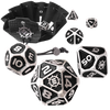 Enhance - Tabletop RPGs 7pc Metal RPG Dice (Collector's Edition Black)