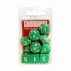 Crossguard Classic Opaque Polyhedral 10-Dice Set C04 - Green Crossguard Classic Opaque Polyhedral 10-Dice Set C04 - Green
