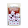 Crossguard Classic Opaque Polyhedral 10-Dice Set C26 - White w/Purple Crossguard Classic Opaque Polyhedral 10-Dice Set C26 - White w/Purple