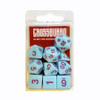 Crossguard Classic Opaque Polyhedral 10-Dice Set C20 - Pastel Blue w/Maroon
