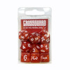 Crossguard Marble Polyhedral 10-Dice Set M01 - Red Crossguard Marble Polyhedral 10-Dice Set M01 - Red