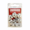Crossguard Marble Polyhedral 10-Dice Set M16 - White
