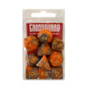 Crossguard Colour Mix Polyhedral 10-Dice Set V09 - Orange/Grey