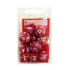Crossguard Colour Mix Polyhedral 10-Dice Set V29 - Rose Red/Yellow