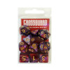 Crossguard Colour Mix Polyhedral 10-Dice Set V35 - Maroon/Purple