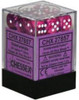 Chessex - Festive D6 12mm Dice Block 36-Dice Set - Violet w/white Chessex - Festive D6 12mm Dice Block 36-Dice Set - Violet w/white