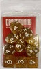 Crossguard Glitter Polyhedral 10-Dice Set TG15 - Gold