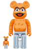 Medicom Toy Be@rbrick Sesame Street Oscar the Grouch (Original Orange Fur Costume Ver.) 100% & 400%