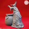 YKS Miniatures - Barovian Witch - Cauldron (M)