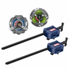 Beyblade X and Marvel Collab Doctor Doom 0-80LO vs. Mister Fantastic 9-65A