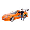 Jada Hollywood Ride: Fast and Furious - 1:24 '95 Toyota Supra 1:24 with Brian Diecast Model Kit