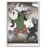 Ukiyo-e Heroes: Giclee Print by Jed Henry - Green Demon Ukiyo-e Heroes: Giclee Print by Jed Henry - Green Demon