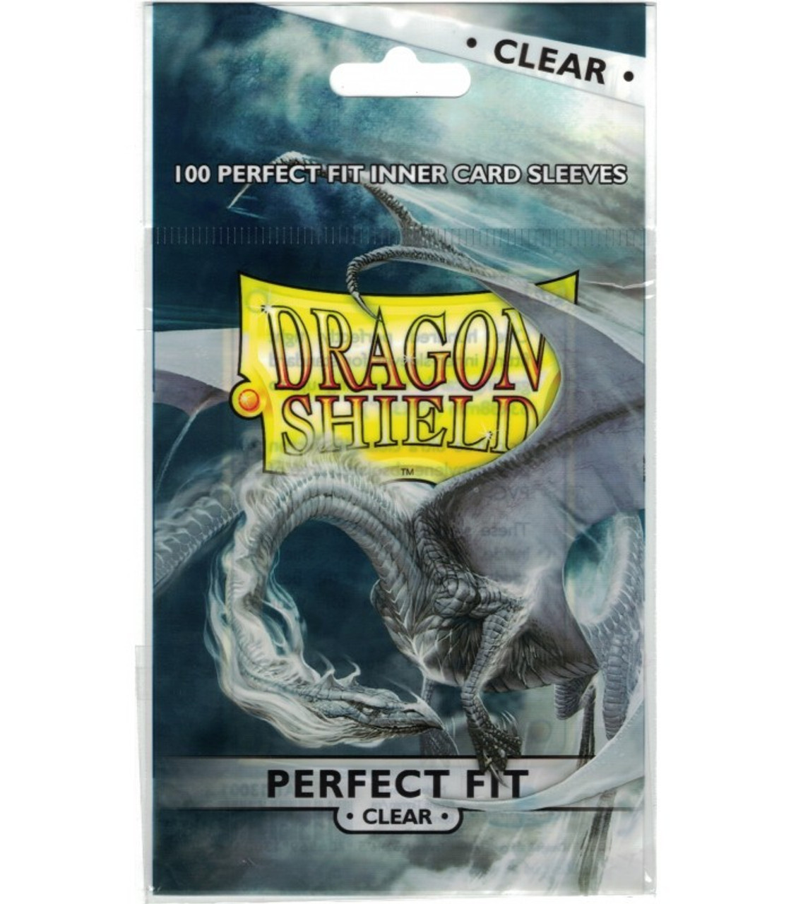 100 Dragon Shield Perfect Fit Sealable Sleeves - Smoke, All Games