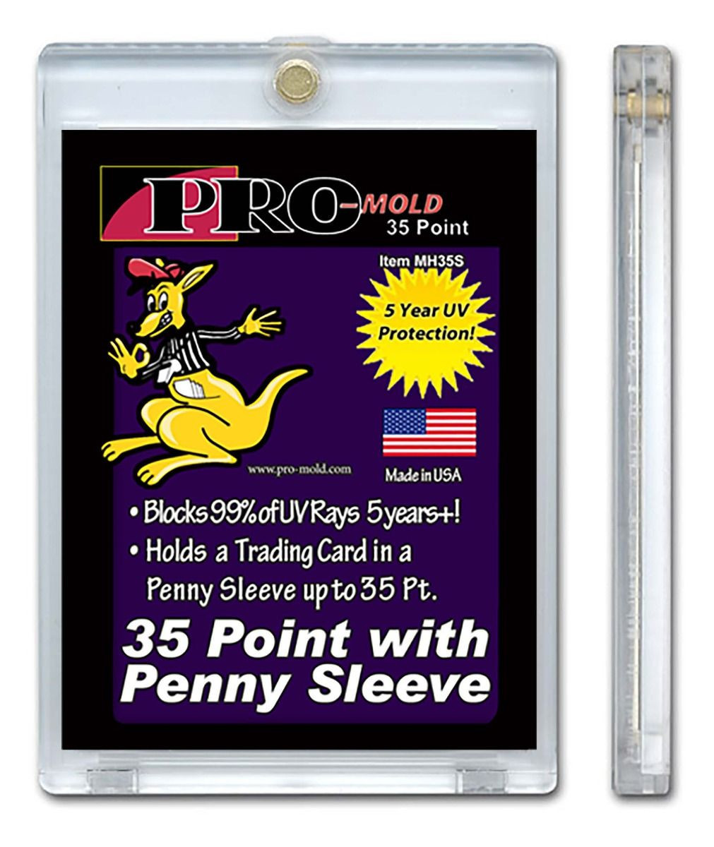 BCW Pro Mold Magnetic Card Holder with Penny Sleeve 35 Pt - Vagabond Games & Collectables BCW Pro Mold Magnetic Card Holder with Penny Sleeve 35 Pt - Vagabond Games & Collectables